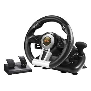 Nexuvira PC Racing Wheel, V3II 180 Degree Universal Usb Car Sim Race Steering Wheel with Pedals