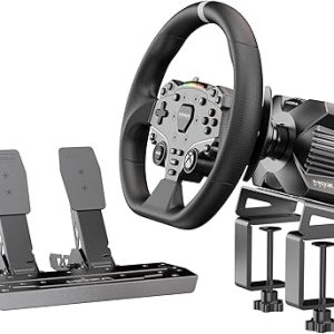 Nexuvira R3 Racing Wheel and Pedals Bundle for Xbox & PC,Powerful 3.9Nm DD Servo Motor