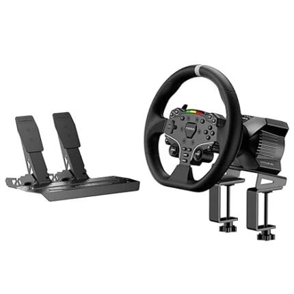 Nexuvira R3 Racing Wheel and Pedals Bundle for PC, 3.9Nm Direct Drive WheelBase
