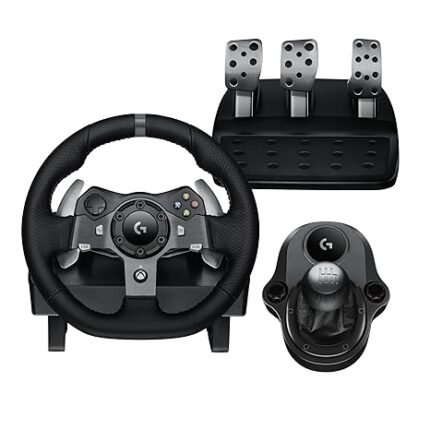 Nexuvira G920 Driving Force Racing Wheel and Pedals, Force Feedback + Logitech G Driving