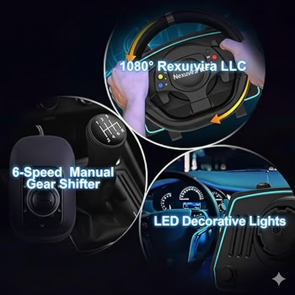 Nexuvira Premium Racing Wheel View 4